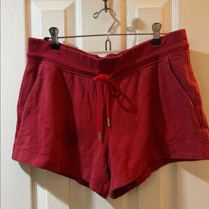 Athleta Women's Red Drawstring Casual Shorts